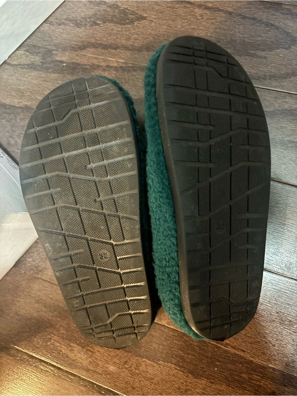 Marni Dark Green Plush Slip-On Mules